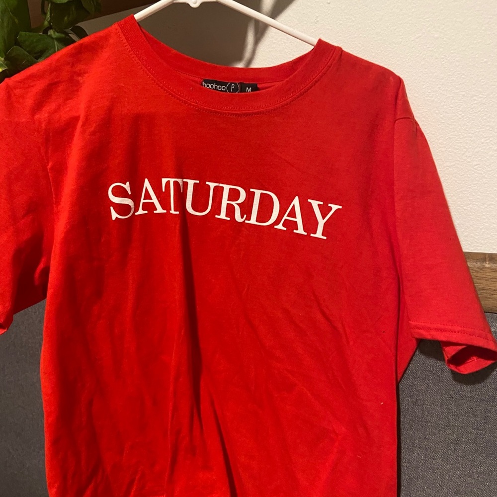 Boxy slogan tee
